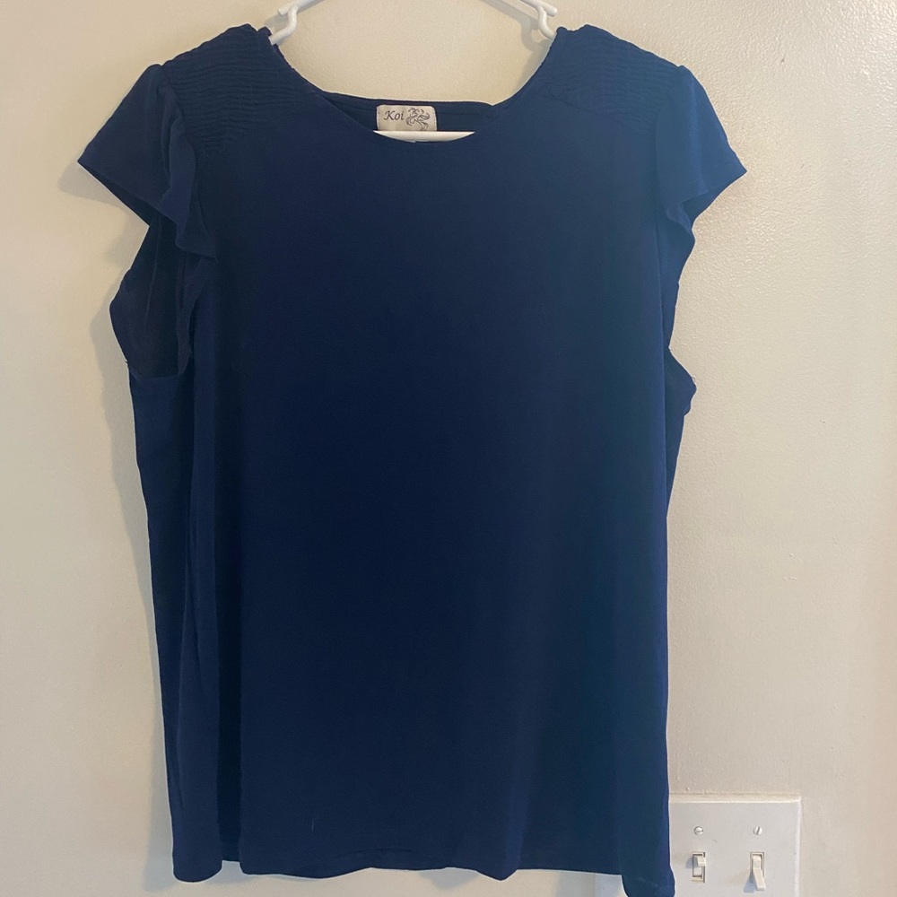 Navy blue blouse